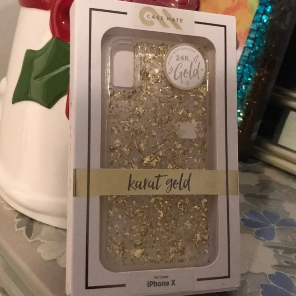 Case-mate iPhoneX 24k gold case